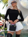 Patchwork Mini Dress Front View.webp