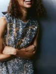 Silver Sequin Bow Mini Dress.webp