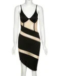See-Through Patchwork Mini Dress.webp