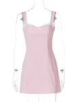 lace patchwork mini dress for women.webp