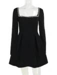Pearl collar mini dress front.webp