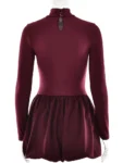 Burgundy mini dress front.webp