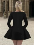 elegant long sleeve mini dress for women.webp