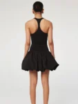 Black Puffy Mini Dress Mirror