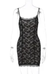 Sexy Lace Spaghetti Strap Mini Dress