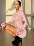 Blush Pink Mini Dress