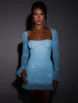 Mesh Backless Long Sleeve Mini Dress.webp