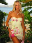 Strapless printed mini dress front.webp