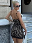 Sexy Lace Spaghetti Strap Mini Dress