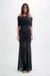 Off-shoulder ruffled mini dress front.webp