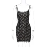 Sexy Lace Spaghetti Strap Mini Dress
