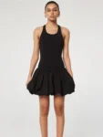 Black Puffy Mini Dress Mirror