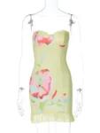 Strapless printed mini dress front.webp