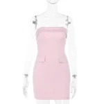 strapless mini dress
