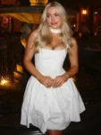 Yellow A-line Backless Mini Dress.webp