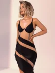 See-Through Patchwork Mini Dress.webp