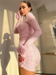 Blush Pink Mini Dress