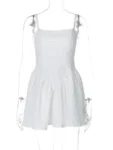 Yellow A-line Backless Mini Dress.webp