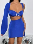 Hollow Out Backless Mini Dress Black.webp