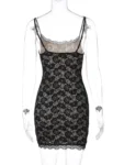 Sexy Lace Spaghetti Strap Mini Dress