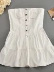 Strapless White Mini Dress.webp