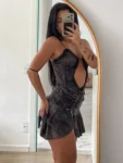 Black mini dress selfie front.webp