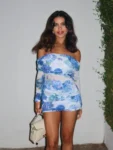 Blue Floral Off-Shoulder Mini Dress.webp