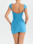 Hollow Out Backless Mini Dress Front